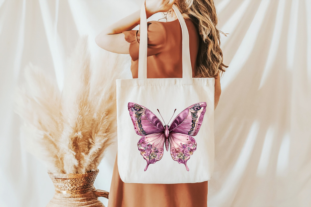 Blush and Pink Butterflies Clipart, an Illustration by Libby Wishes (Photo 5 of 7)