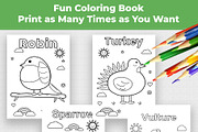50 Pages Animal Coloring Book Kids, an Education Illustration by Mohammad Sarfaraz (Thumbnail 5 of 15)