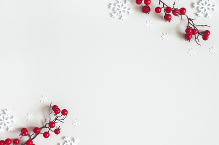 Christmas background containing winter, snowflake, and background, a Holiday Photo by Flaffy