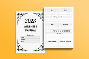 Editable Wellness Journal 2023