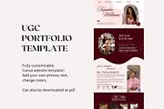 Cherry UGC Portfolio Template Canva, a Landing Page Template by Business Chic (Thumbnail 2 of 5)