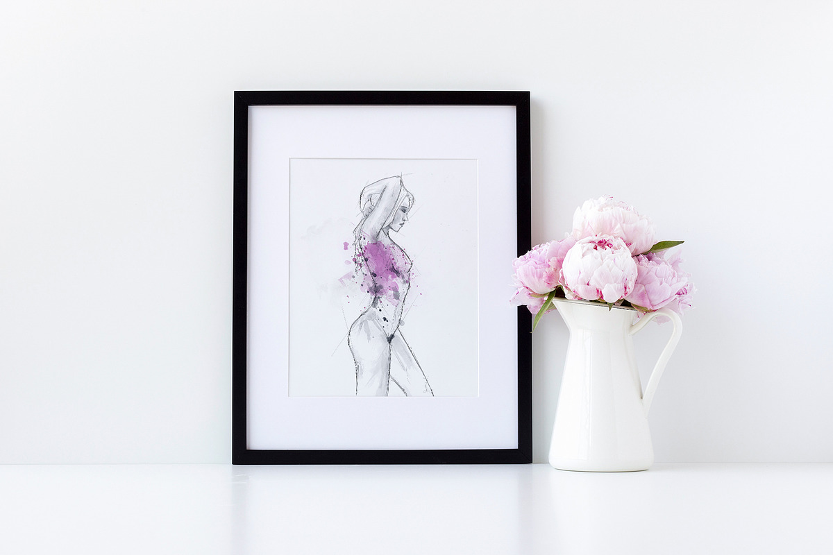 Illustration of sexy sensual woman, an Illustration by visual.addiction (Photo 4 of 7)