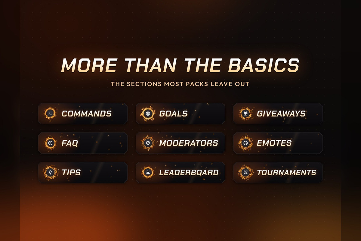 Fire Twitch & Kick Panels, an Object Graphic by Gear Store (Photo 4 of 7)