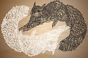 Ornate Squirrels, an Animal Illustration by Ferntale Art & Design (Thumbnail 3 of 3)