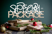 Winter Holiday Display Font, a Sans Serif Font by Graphicxell (Thumbnail 7 of 12)