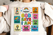 God Says I Am PNG, Autism Awareness, an Illustration by CreationArt (Thumbnail 1 of 9)