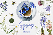 Spring wildflowers watercolor, a Decorative Illustration by Artcard Watercolor (Thumbnail 1 of 12)