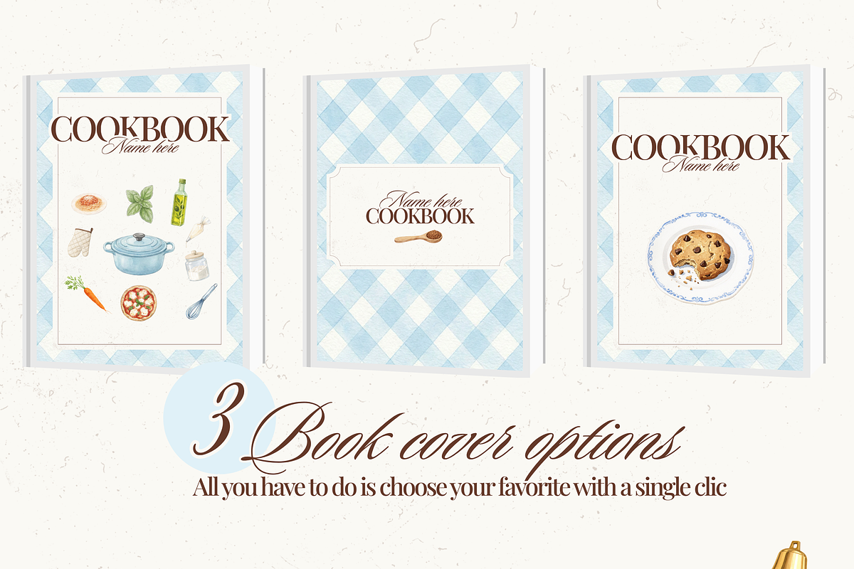 Printable family cookbook template, a Social Media Template by PixelBloomClub (Photo 2 of 8)