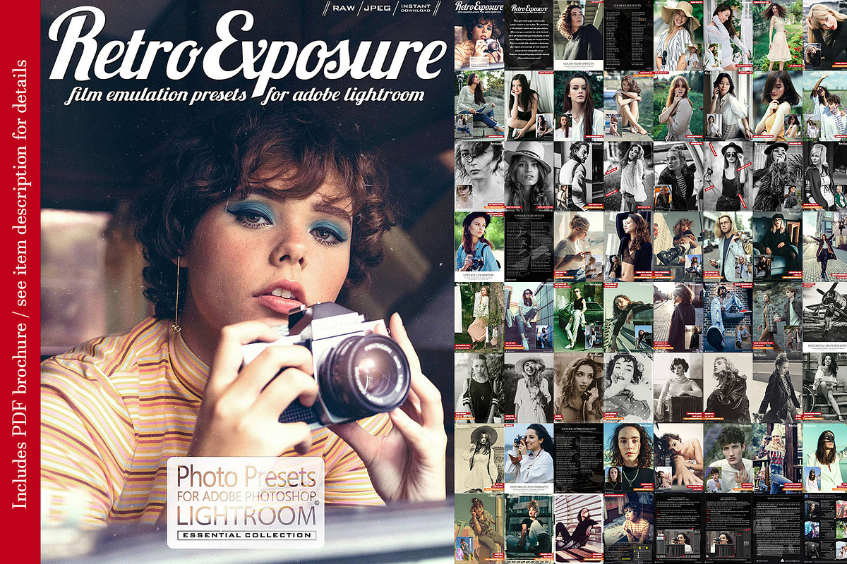 Presets for Lightroom Retro Exposure, an Action Add-On by Miracle_Design (Photo 2 of 51)