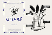 Retro Ink Procreate Brushes, a Brush Add-On by Spasibenko Art (Thumbnail 8 of 8)
