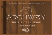 ARCHWAY, a Serif Font by Hustle Supply Co. (Thumbnail 1 of 7)