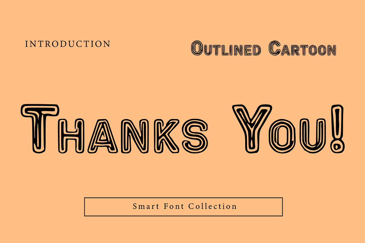 Outlined Cartoon, a Slab Serif Font by Wow Magic (Photo 3 of 3)