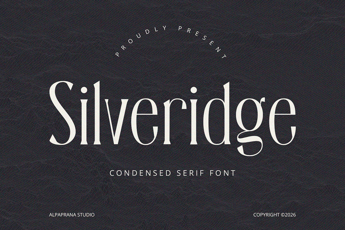 Silveridge - Serif Font, a Serif Font by Alpaprana (Photo 1 of 9)