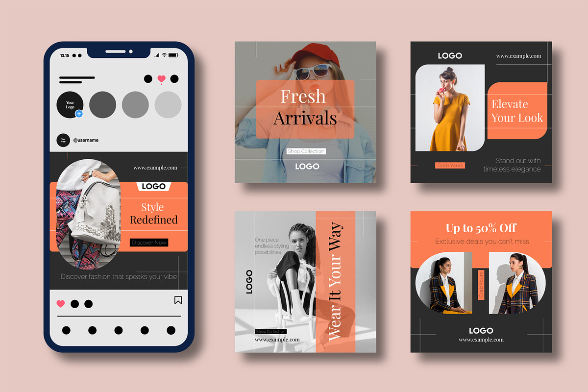 Style Branding Social Media Post, a Social Media Template by MightyDesign (Photo 1 of 8)