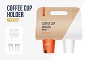 Coffee Cups Holder, Carrier mockup, a Cups & Container Mockup by easymock (Thumbnail 1 of 13)