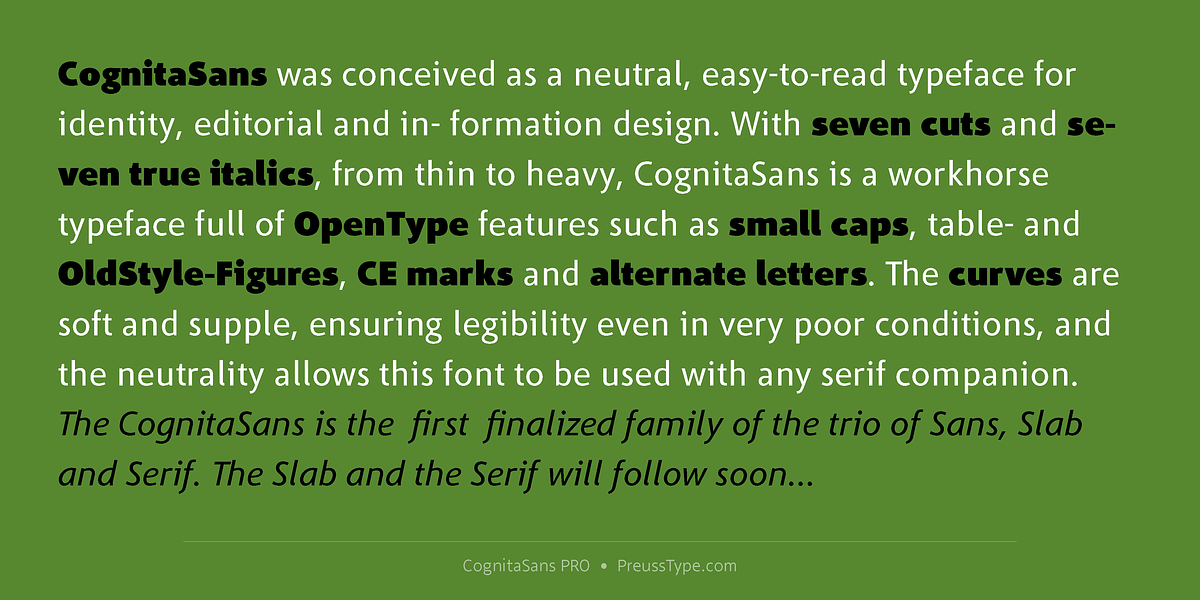 CognitaSans PRO, a Sans Serif Font by preussTYPE (Photo 4 of 8)