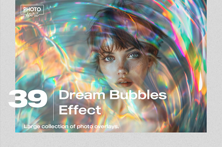 Dream Bubbles Effect Photo Overlays, a Brushes & More by PhotoSpirit