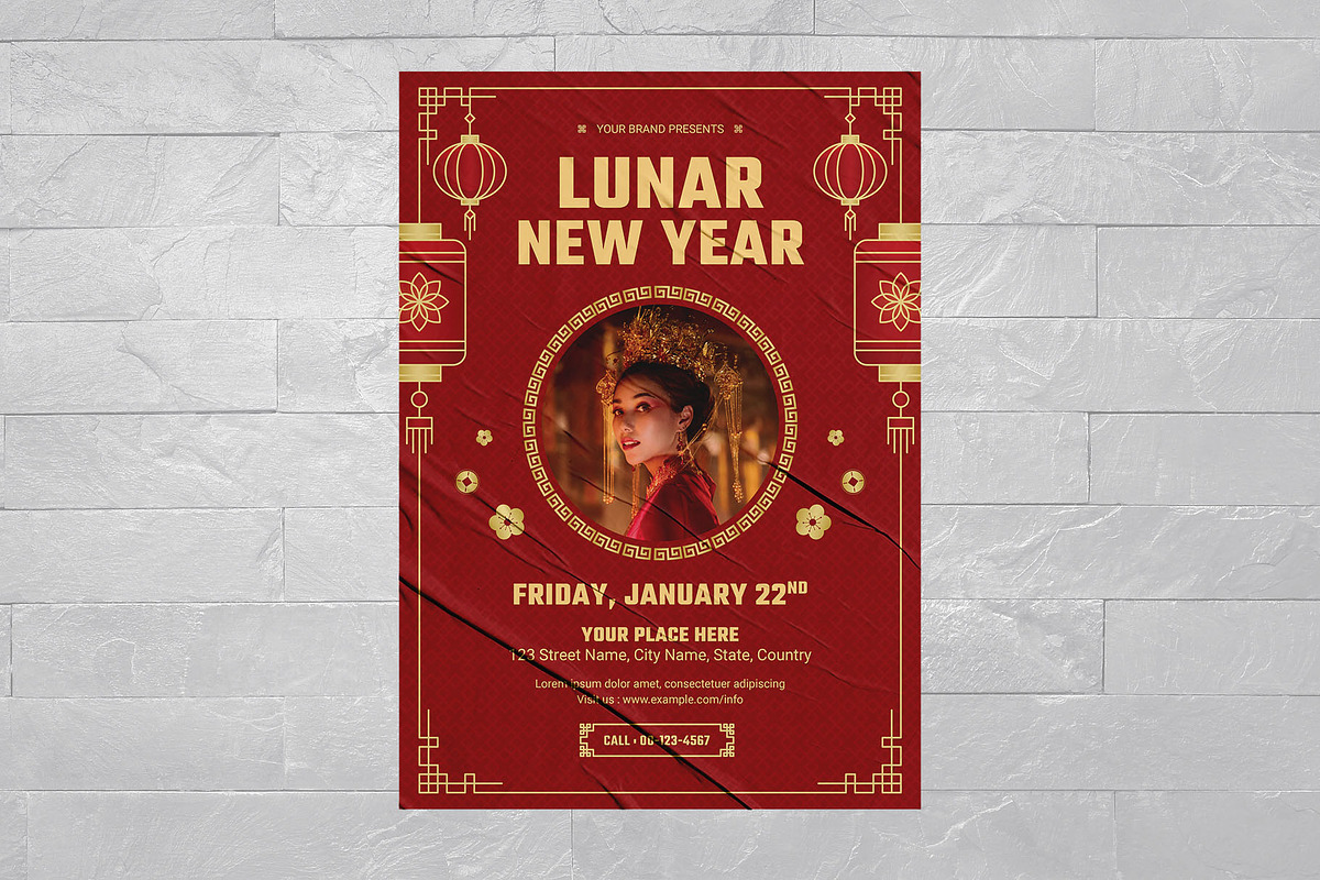 Chinese New Year Flyer Template, a Flyer Template by BrandPacks (Photo 3 of 3)