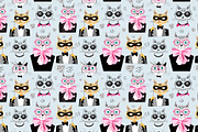 8 Fun bright patterns with cats, a Pattern Graphic by Tanor (Thumbnail 5 of 9)