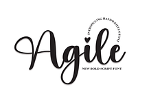 Agile | Script Font