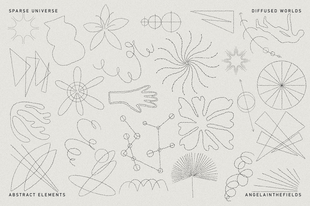 SPARSE UNIVERSE Abstract Elements, an Object Graphic by angelainthefields (Photo 7 of 13)