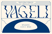 Vageli - Unique Font Duo, a Serif Font by Valentino Vergan (Thumbnail 1 of 12)