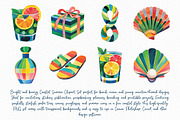 Coastal Summer Clipart Set, an Illustration by Libby Wishes (Thumbnail 7 of 7)