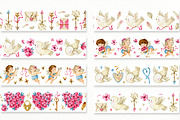 Valentine's Day Cupids and Doves, an Illustration by babenkoirusa (Thumbnail 9 of 12)