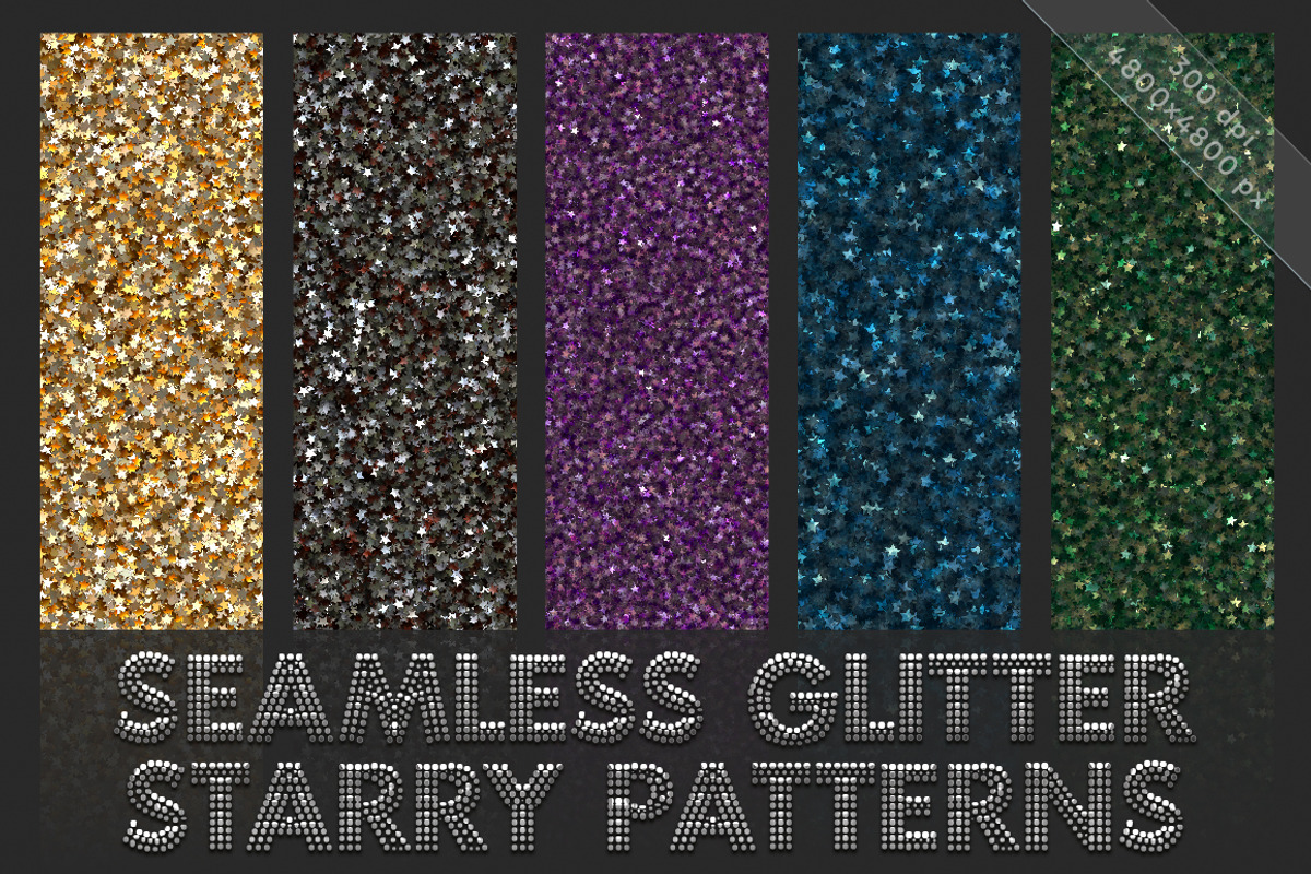 Starry glitter patterns. Seamless, a Pattern Graphic by SunArt (Photo 1 of 2)