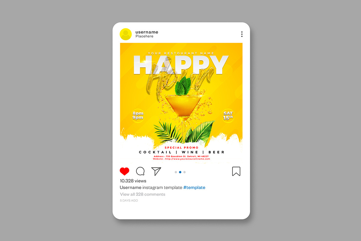 Happy Hour Party, a Flyer Template by imadeDesign (Photo 3 of 3)