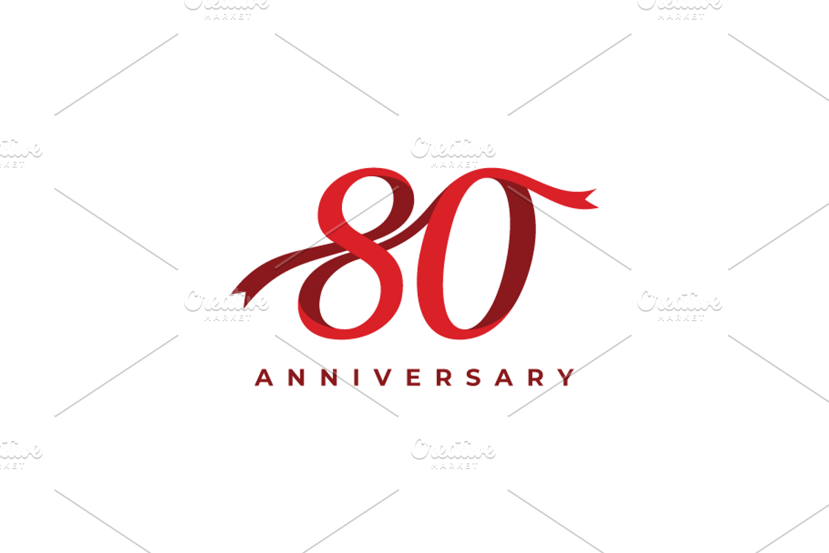 80th Anniversary Celebration Design, a Graphic by yopie (Photo 3 of 4)