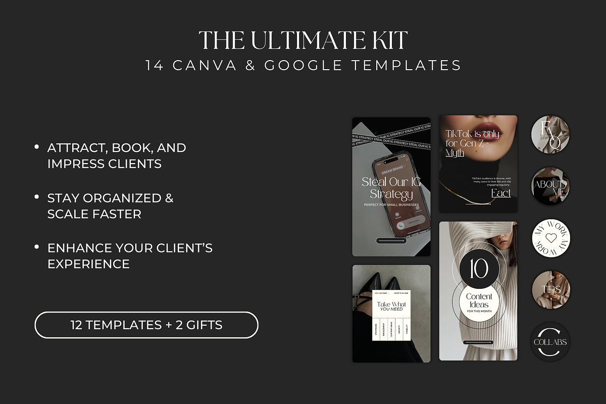 Ultimate Social Media Manager Bundle, a Marketing Template by Meraki Templates (Photo 2 of 12)