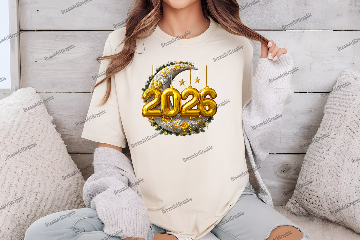 2026 New Year Ballons Clipart, an Illustration by DreamArtGraphic (Photo 4 of 5)