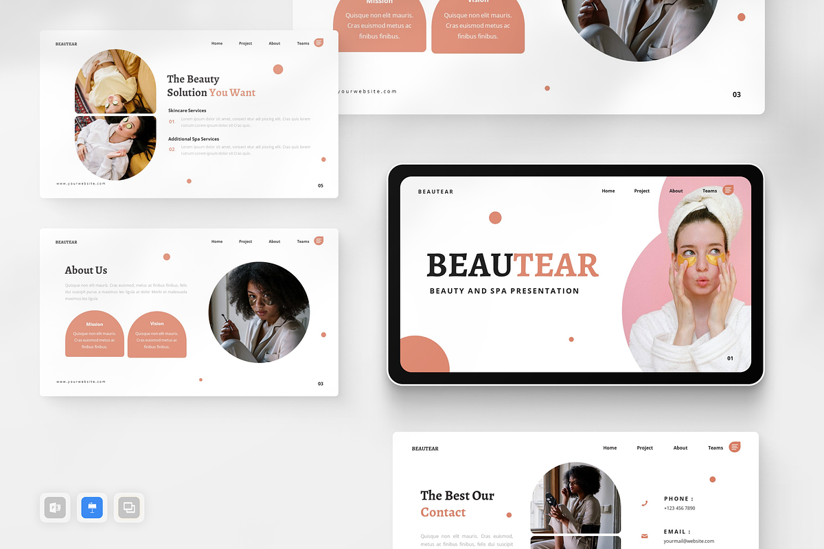 Beauty Presentation Keynote, a Presentation Template by Annora Studio (Photo 1 of 5)