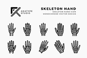 Skeleton Hand Icon, an Icon by Akatype Studio (Thumbnail 1 of 3)