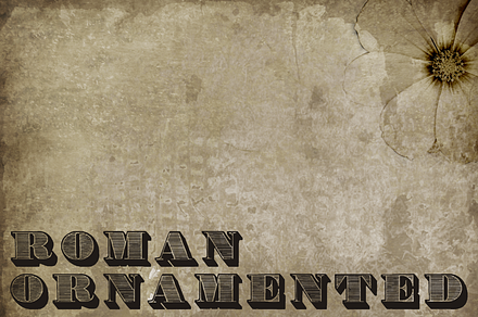 Roman Ornamented, a Serif Font by Intellecta Design