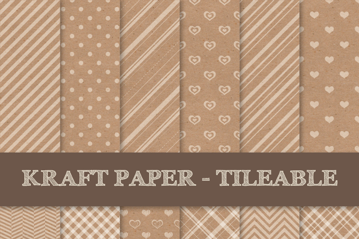 Kraft Paper Texture Patterns