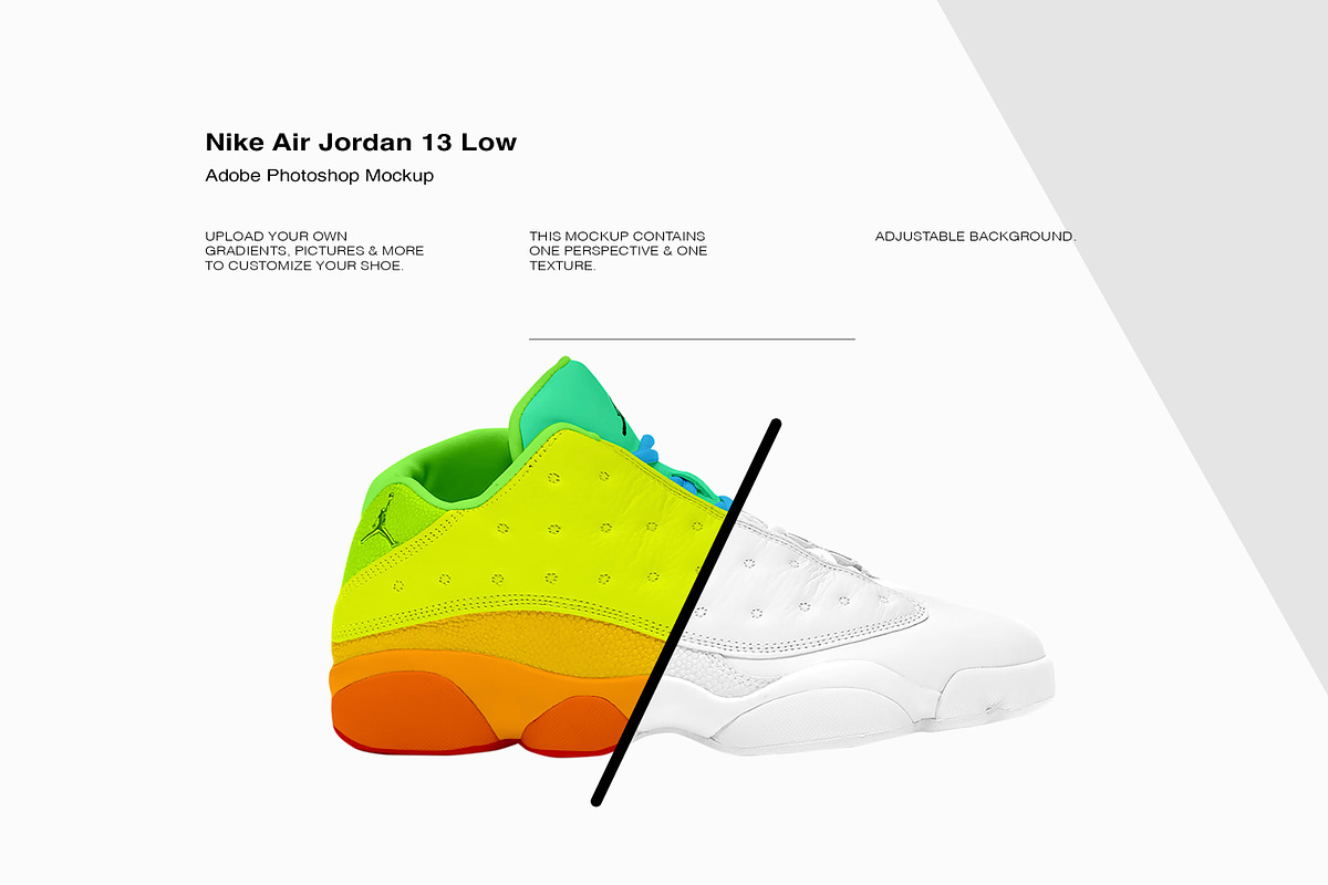 Nike Air Jordan 13 Air | PSD Mockup, a Product Mockup by sophiesconcepts (Photo 2 of 3)
