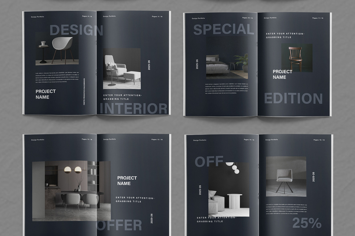 Interior Portfolio Layout