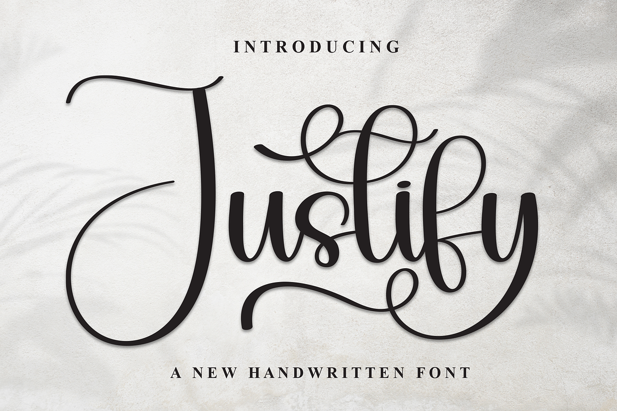 Justify | Script Font, a Handwritten Font by Scratchones (Photo 1 of 9)