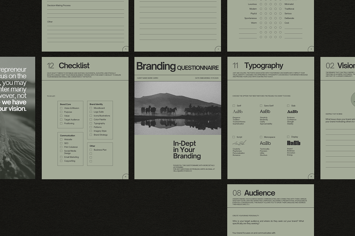 DANA Branding Questionnaire, a Magazine Template by Aire Studio (Photo 4 of 11)