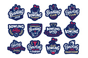 Set of logo Bowling, a Branding & Logo Template by Lettering_Logo (Thumbnail 5 of 5)