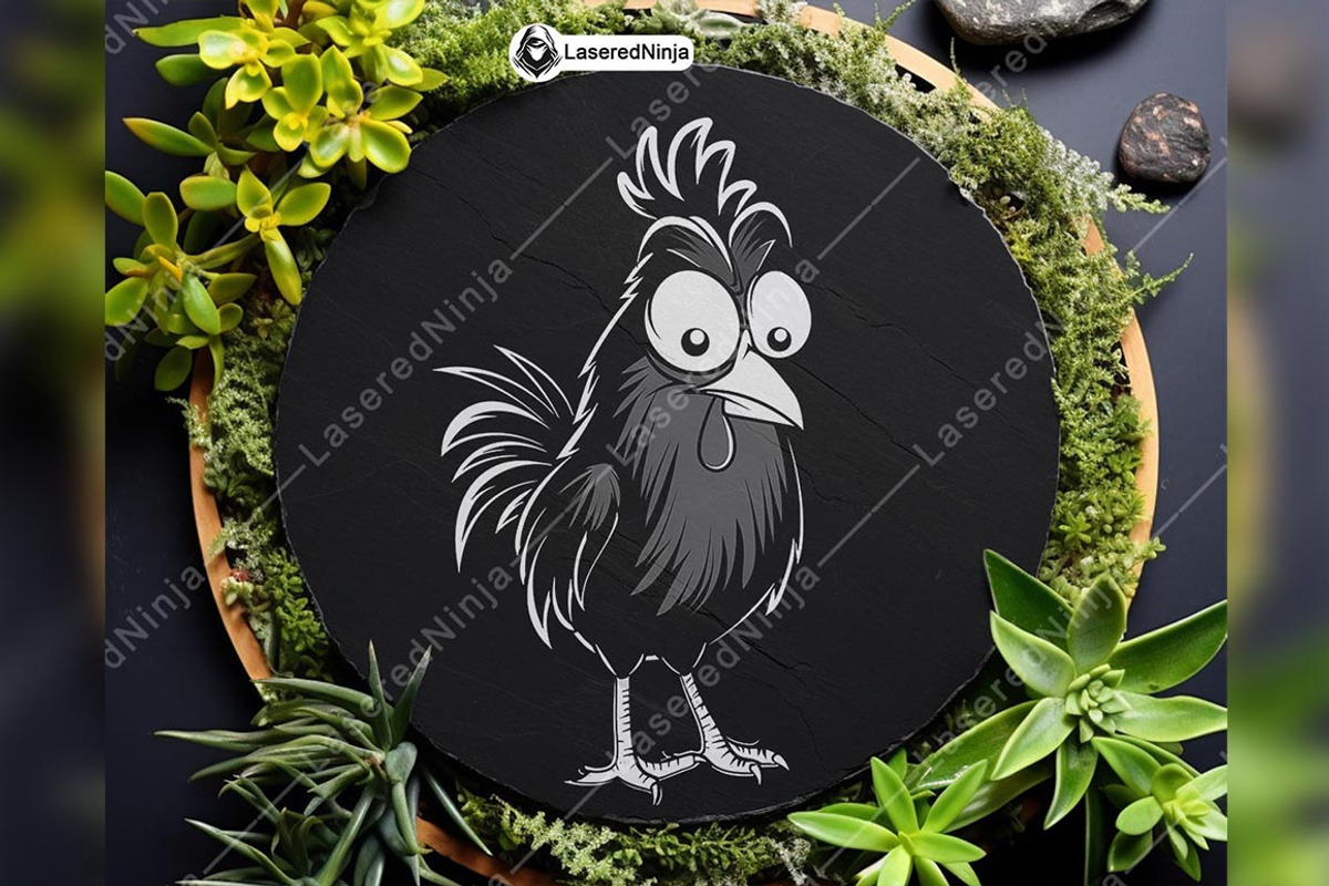 Cute Rooster Chicken Farmyard Animal, a Background Graphic by LaseredNinja (Photo 5 of 7)