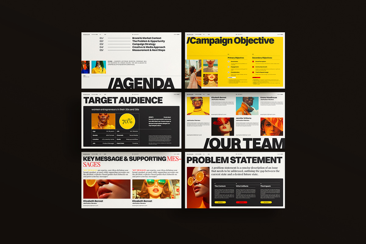 Creative Brief Campaign Template, a Presentation Template by ArtisanaAura (Photo 6 of 9)