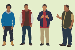 Black Teen Boys in Coats