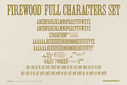 FIREWOOD - A Wood Type Style Font, a Serif Font by Komet & Flicker (Thumbnail 14 of 14)