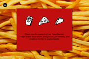 Fast Food Hand Drawn Illustration, an Object Graphic by SLAB! Design (Thumbnail 4 of 4)