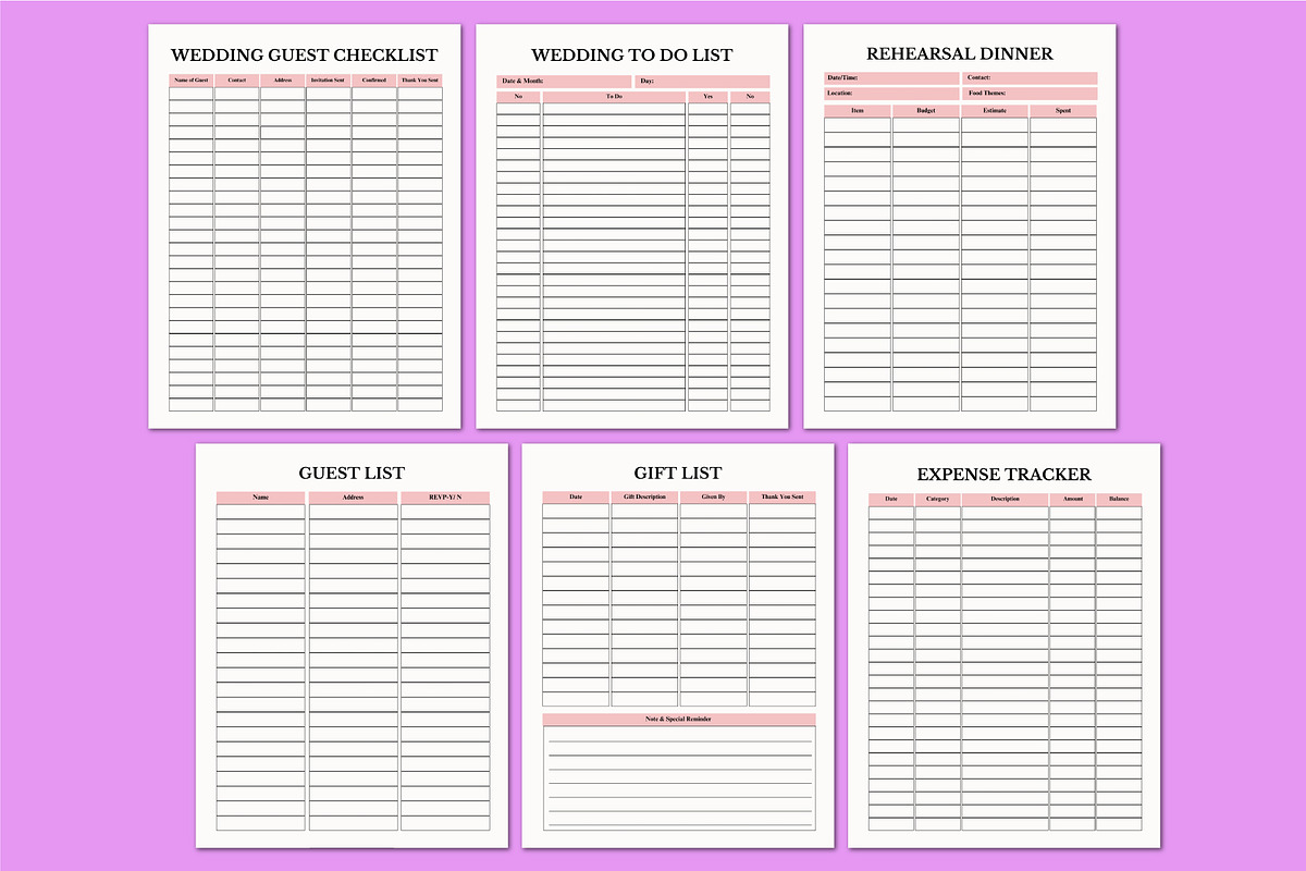 2026 Wedding Organizer For KDP, a Stationery Template by Shumaya (Photo 5 of 6)
