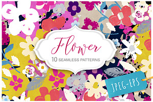 Flower Seamless Patterns