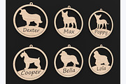 40 Custom Dog Ornaments Laser Files, an Object Graphic by ThemeXDigital (Thumbnail 4 of 9)